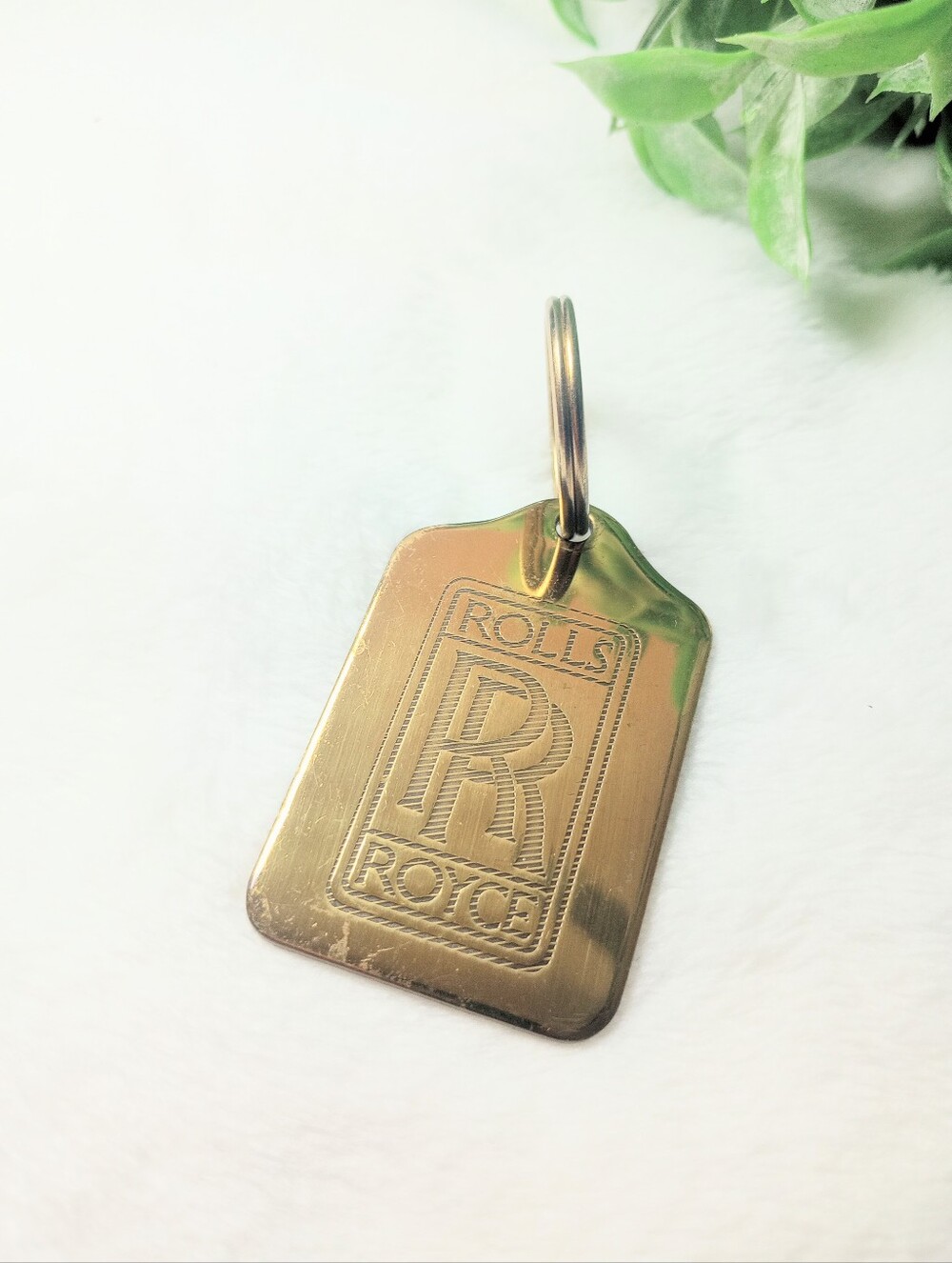 Rolls Royce Solid Brass Car Keychain Fob Urban Streetwear Luxury Crisp New Money